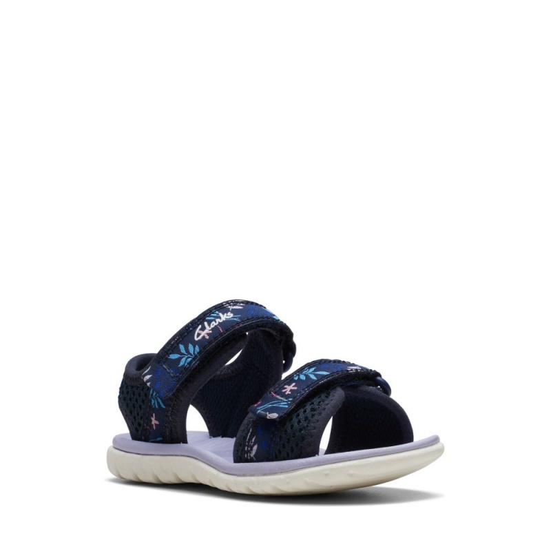 Dívčí Sandály Clarks Surfing Tide Toddler Tmavě Blankyt | CZ-570961