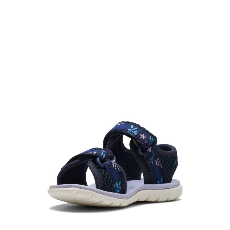 Dívčí Sandály Clarks Surfing Tide Toddler Tmavě Blankyt | CZ-570961