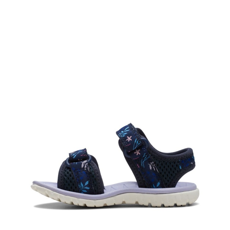 Dívčí Sandály Clarks Surfing Tide Toddler Tmavě Blankyt | CZ-570961