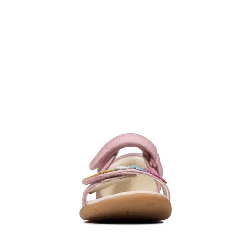 Dívčí Sandály Clarks Zora Finch Toddler Růžové | CZ-284936