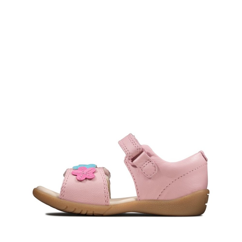 Dívčí Sandály Clarks Zora Finch Toddler Růžové | CZ-284936