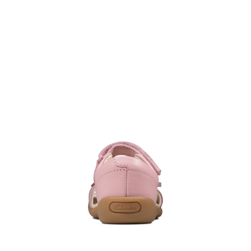 Dívčí Sandály Clarks Zora Finch Toddler Růžové | CZ-284936