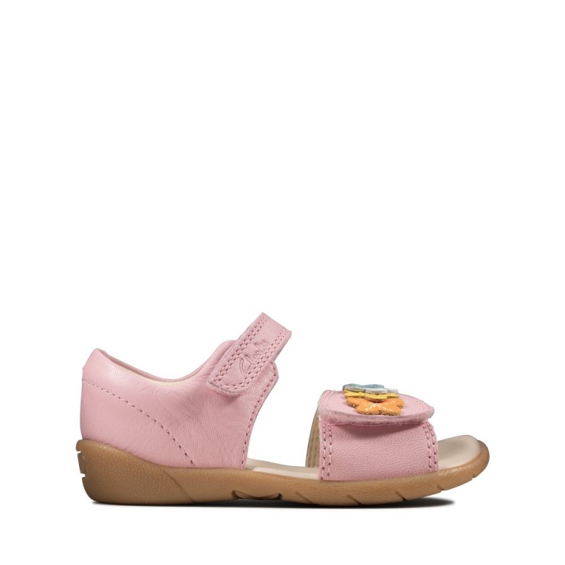 Dívčí Sandály Clarks Zora Finch Toddler Růžové | CZ-284936