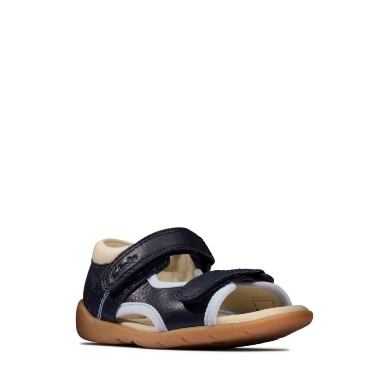 Dívčí Sandály Clarks Zora Spirit Toddler Tmavě Blankyt | CZ-194286