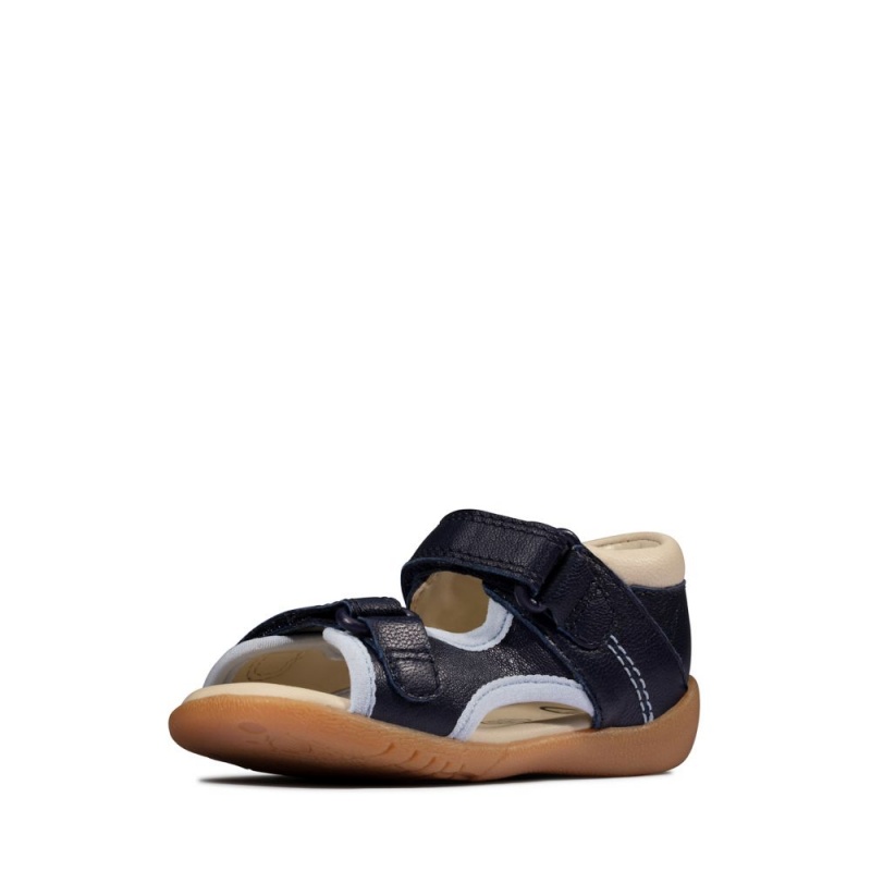 Dívčí Sandály Clarks Zora Spirit Toddler Tmavě Blankyt | CZ-194286