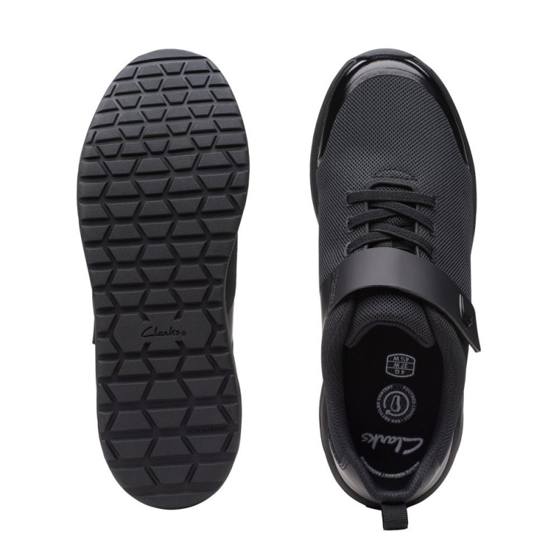 Dívčí Tenisky Clarks Aeon Pace Youth Černé | CZ-562394