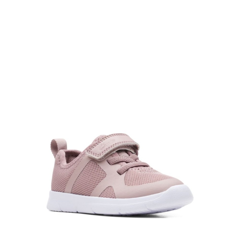 Dívčí Tenisky Clarks Ath Flux Toddler Růžové | CZ-089537