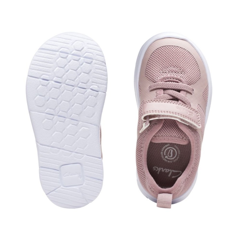 Dívčí Tenisky Clarks Ath Flux Toddler Růžové | CZ-089537