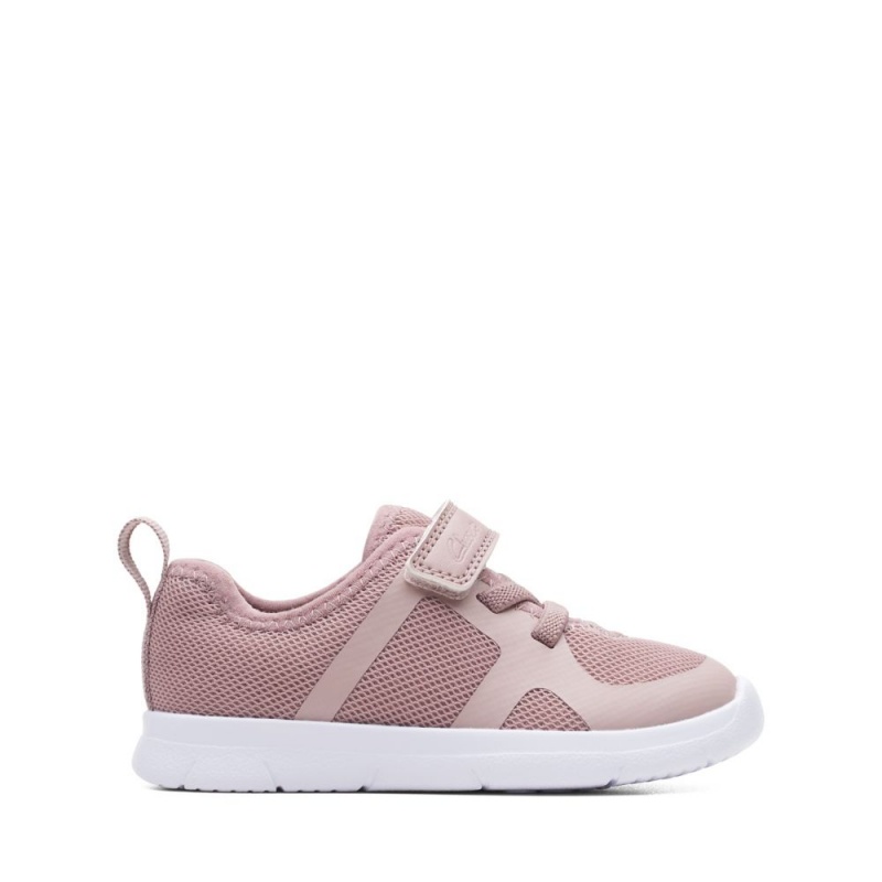 Dívčí Tenisky Clarks Ath Flux Toddler Růžové | CZ-089537