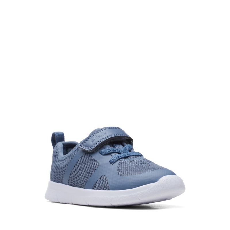 Dívčí Tenisky Clarks Ath Flux Toddler Světle Blankyt | CZ-521960