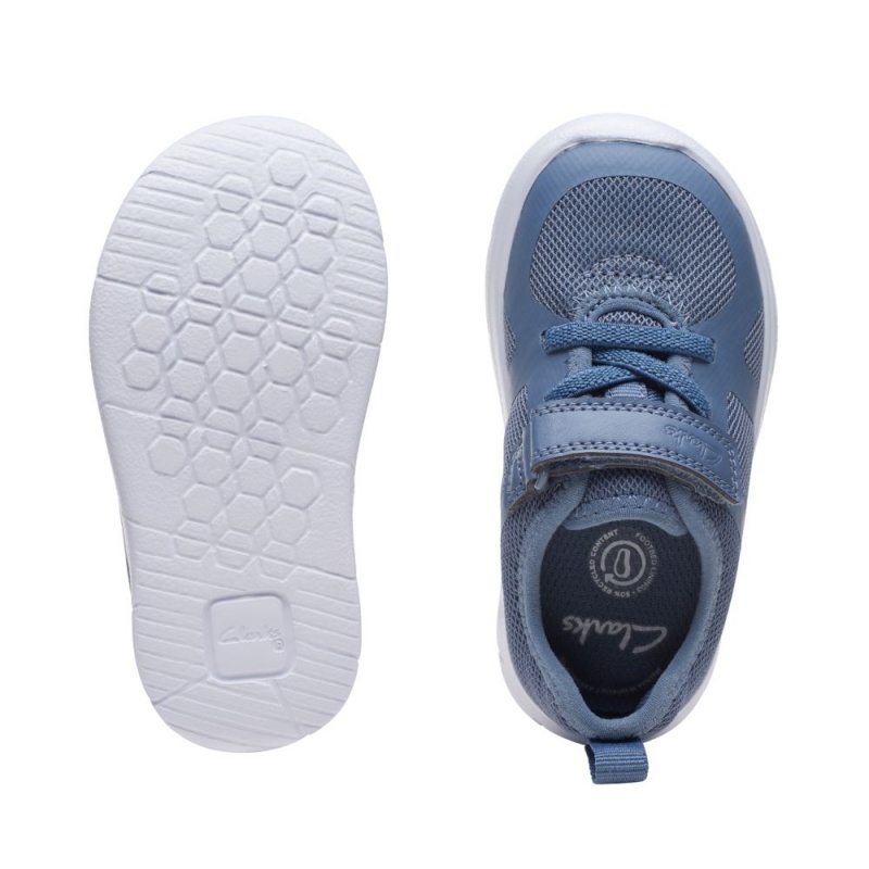 Dívčí Tenisky Clarks Ath Flux Toddler Světle Blankyt | CZ-521960