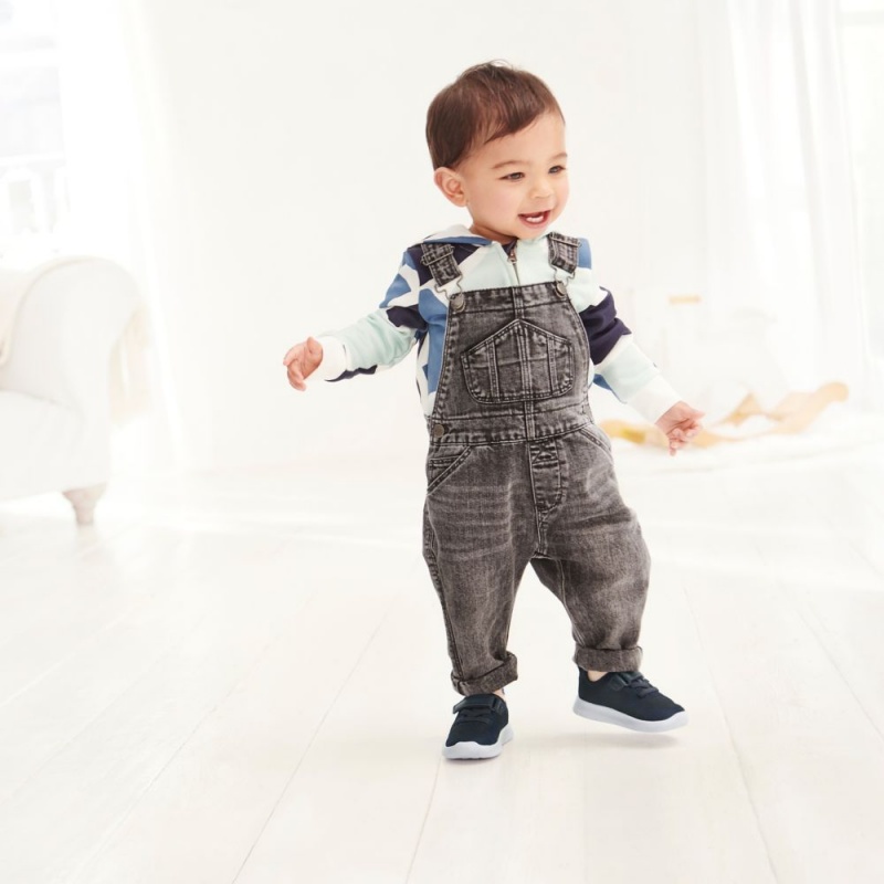 Dívčí Tenisky Clarks Ath Flux Toddler Tmavě Blankyt | CZ-402315