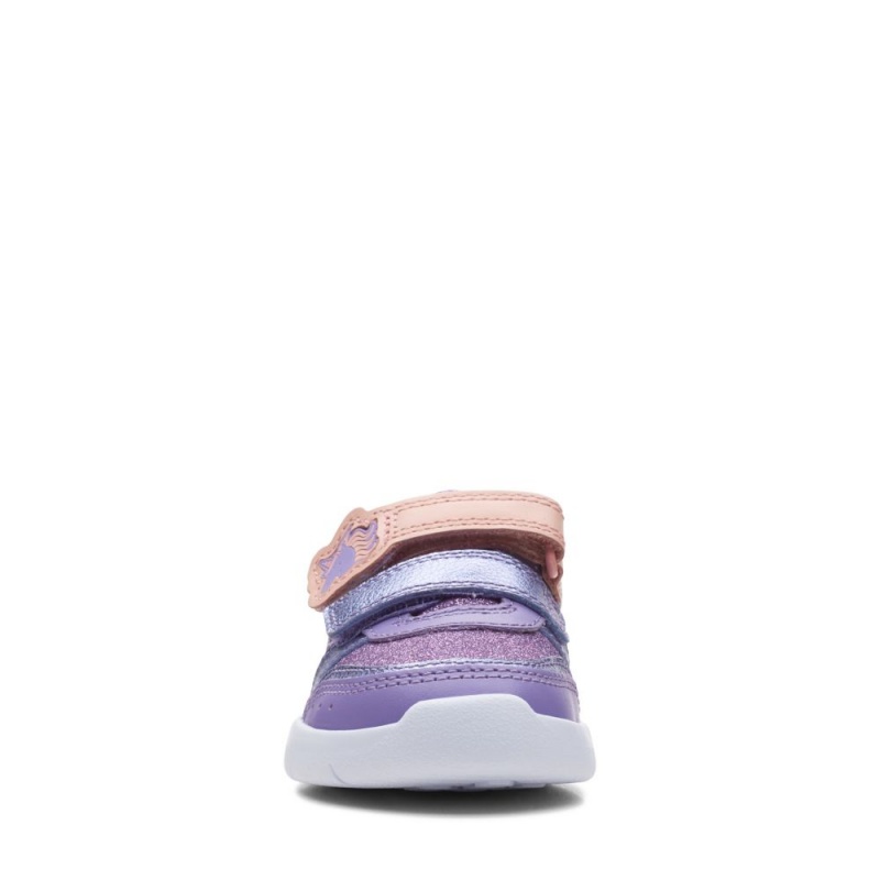 Dívčí Tenisky Clarks Ath Horn Toddler Fialové | CZ-079145