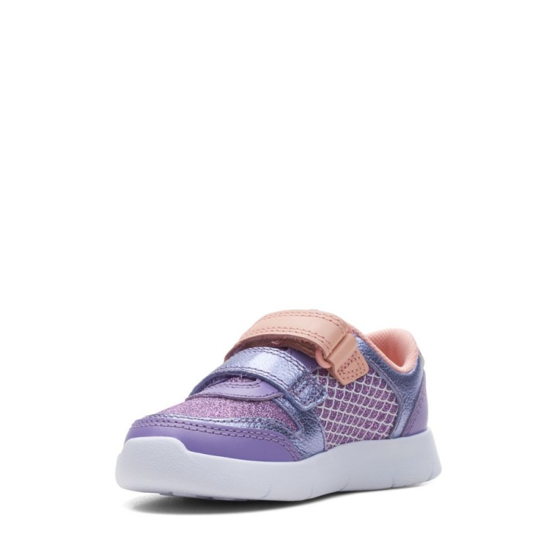 Dívčí Tenisky Clarks Ath Horn Toddler Fialové | CZ-079145