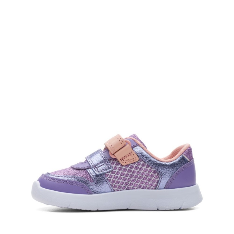 Dívčí Tenisky Clarks Ath Horn Toddler Fialové | CZ-079145