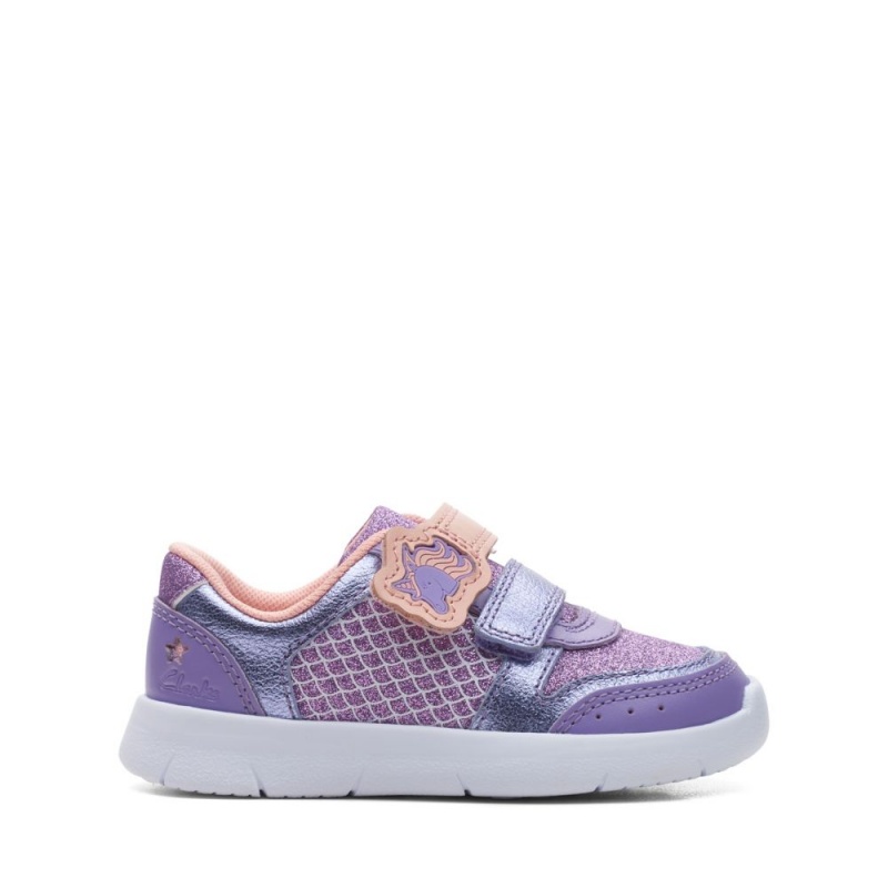 Dívčí Tenisky Clarks Ath Horn Toddler Fialové | CZ-079145