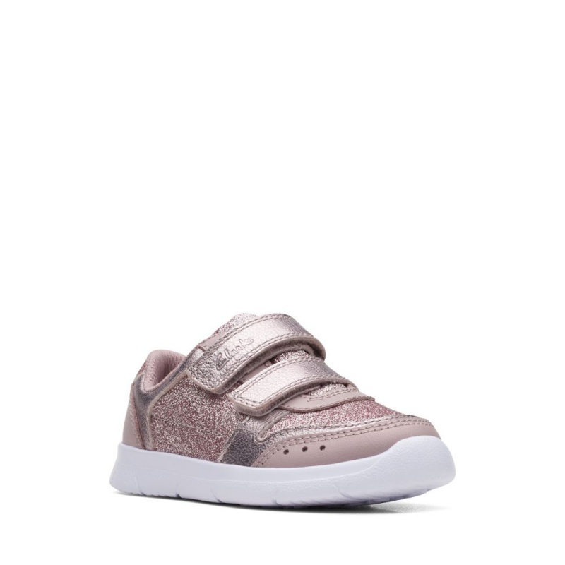 Dívčí Tenisky Clarks Ath Sonar Toddler Růžové | CZ-806324