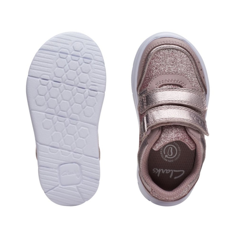 Dívčí Tenisky Clarks Ath Sonar Toddler Růžové | CZ-806324