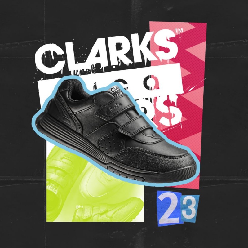 Dívčí Tenisky Clarks CICA Star Orb Černé | CZ-619732