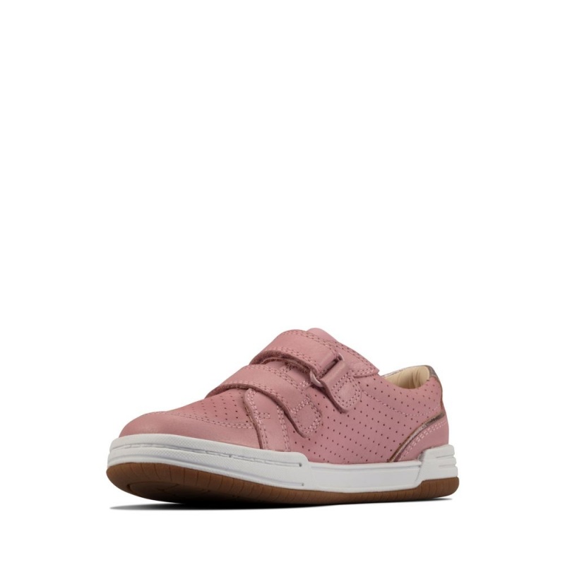 Dívčí Tenisky Clarks Fawn Solo Světle Růžové | CZ-647310