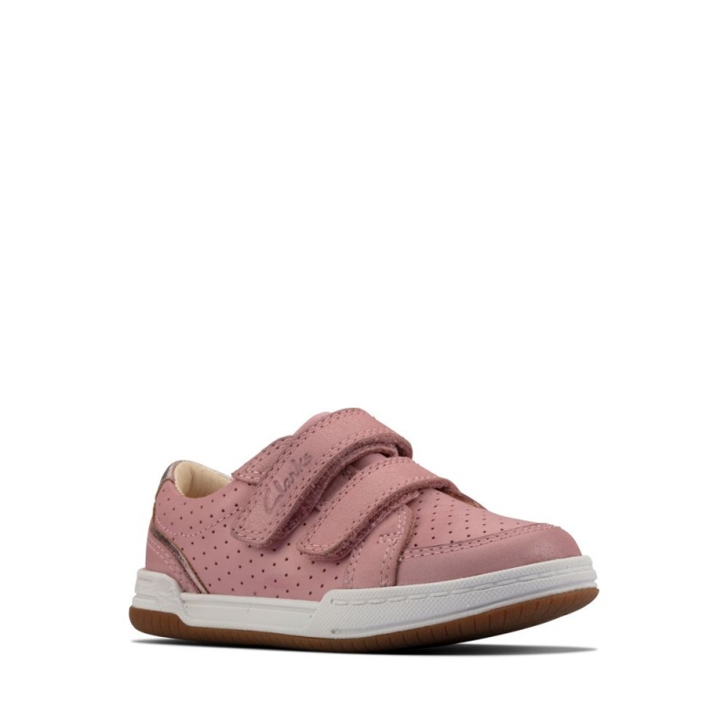 Dívčí Tenisky Clarks Fawn Solo Toddler Světle Růžové | CZ-156093