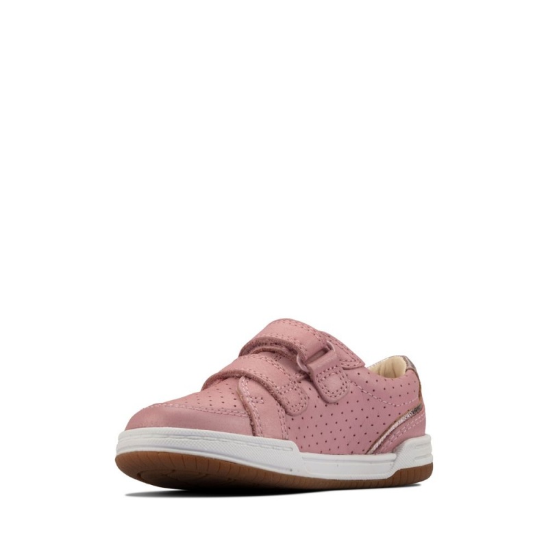 Dívčí Tenisky Clarks Fawn Solo Toddler Světle Růžové | CZ-156093