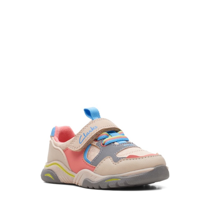 Dívčí Tenisky Clarks Feather Jump Toddler Hnědé | CZ-548769