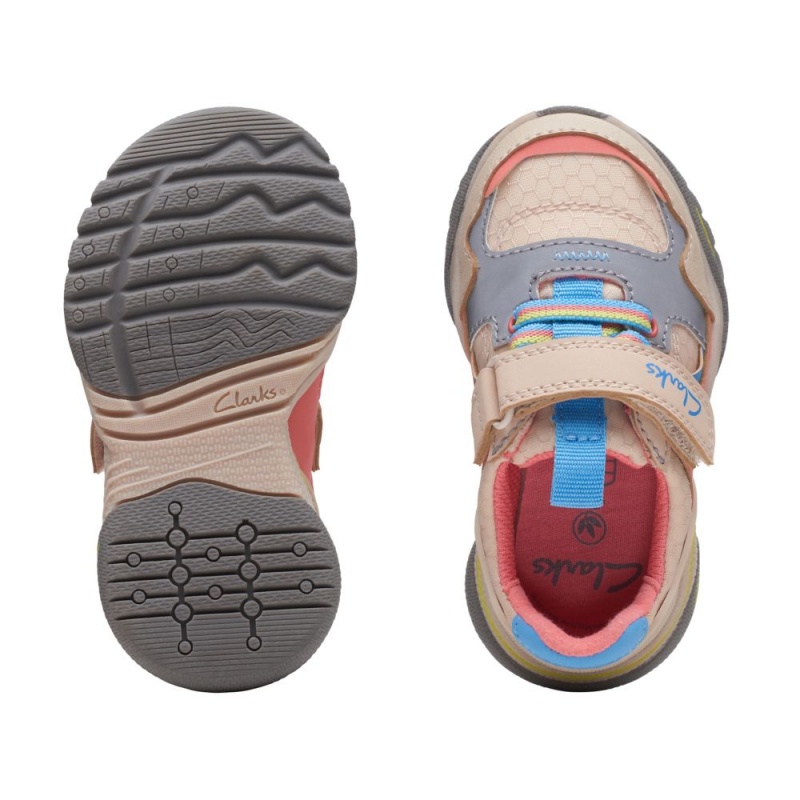 Dívčí Tenisky Clarks Feather Jump Toddler Hnědé | CZ-548769