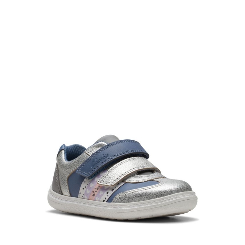 Dívčí Tenisky Clarks Flash Web Toddler Blankyt | CZ-841930