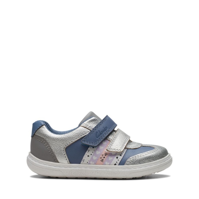 Dívčí Tenisky Clarks Flash Web Toddler Blankyt | CZ-841930