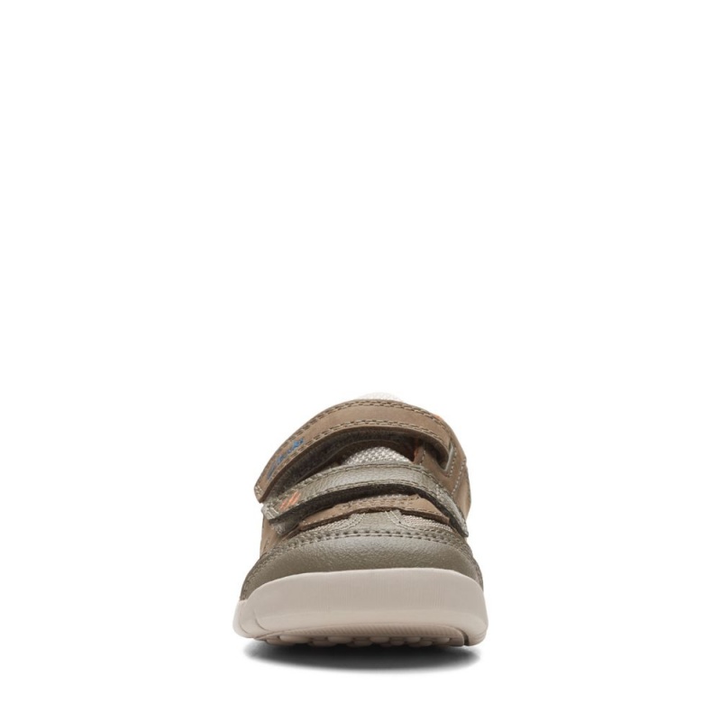 Dívčí Tenisky Clarks Rex Play Toddler Hnědožlutý | CZ-674198