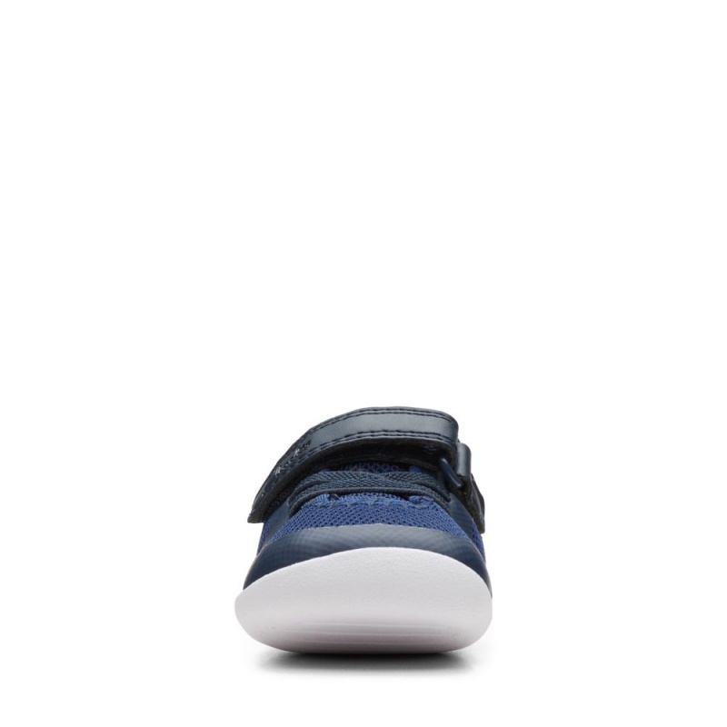 Dívčí Tenisky Clarks Roamer Flux Toddler Tmavě Blankyt | CZ-024561