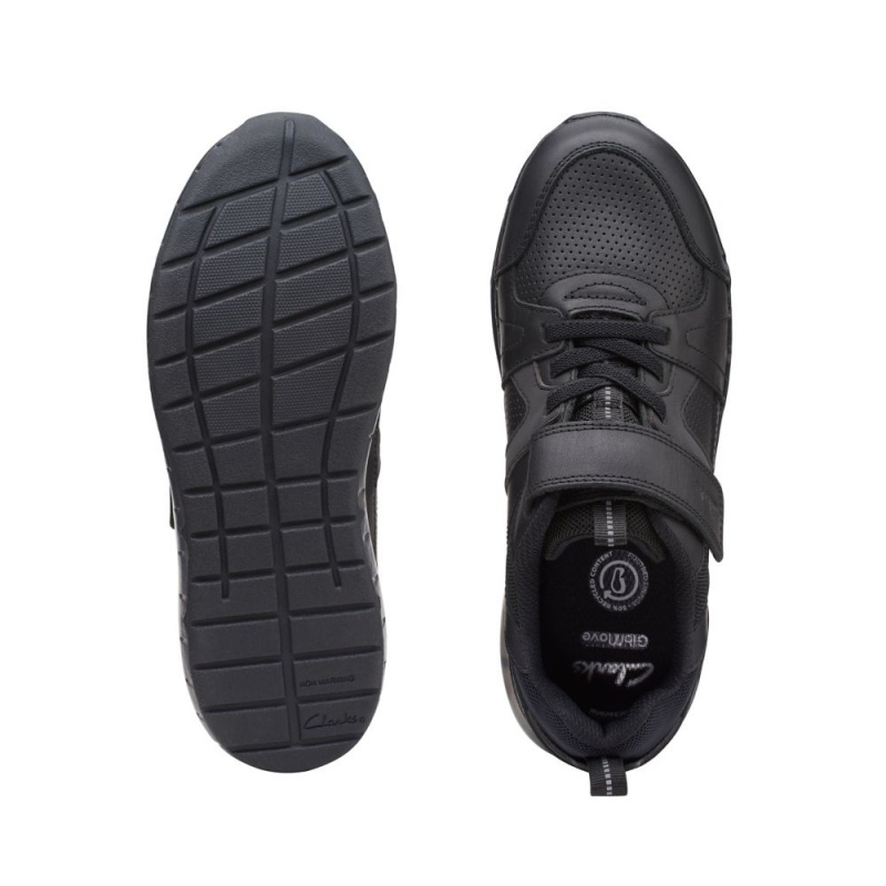 Dívčí Tenisky Clarks Spark Beam Older Černé | CZ-234976