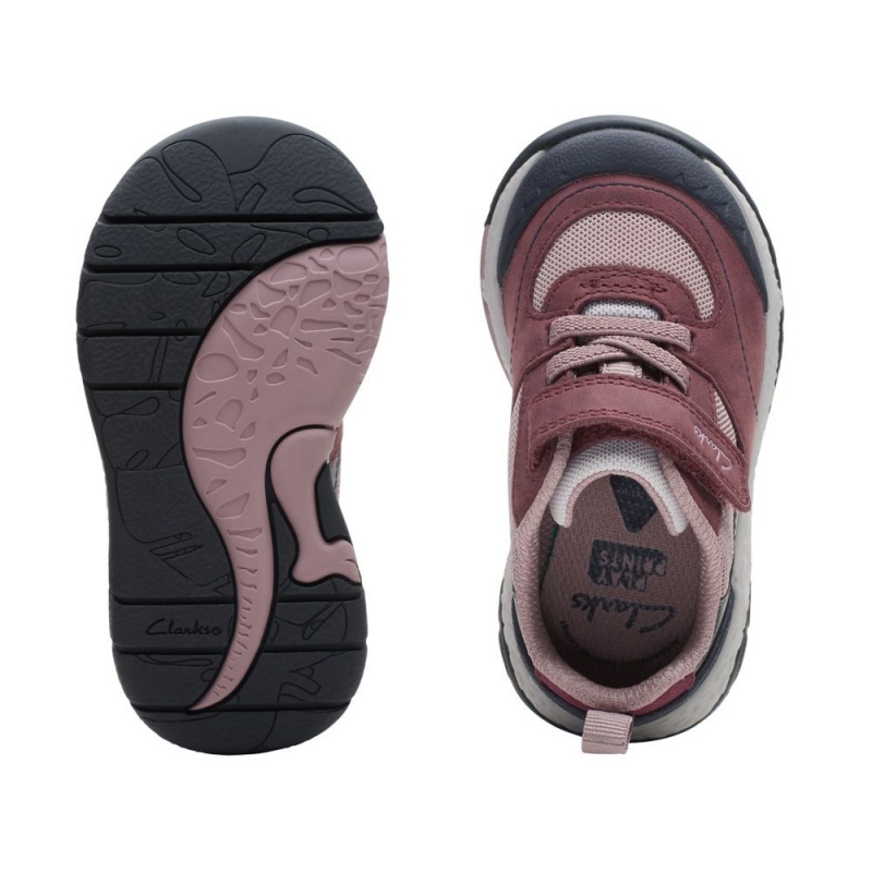 Dívčí Tenisky Clarks Steggy Stride Toddler Vínové | CZ-275308