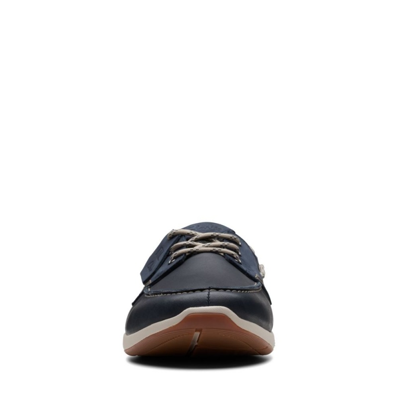 Pánské Boty Casual Clarks ATL Sail Go Tmavě Blankyt | CZ-048713