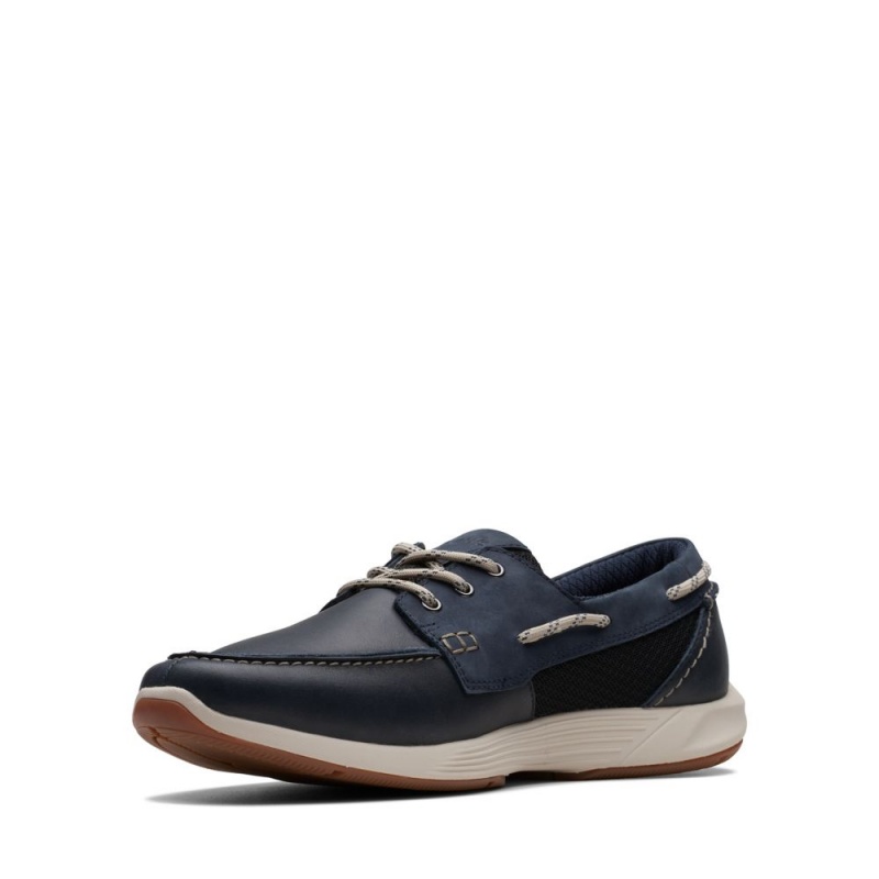 Pánské Boty Casual Clarks ATL Sail Go Tmavě Blankyt | CZ-048713