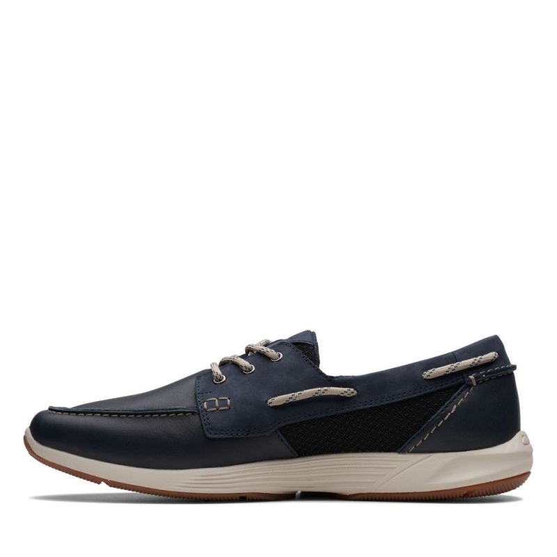 Pánské Boty Casual Clarks ATL Sail Go Tmavě Blankyt | CZ-048713