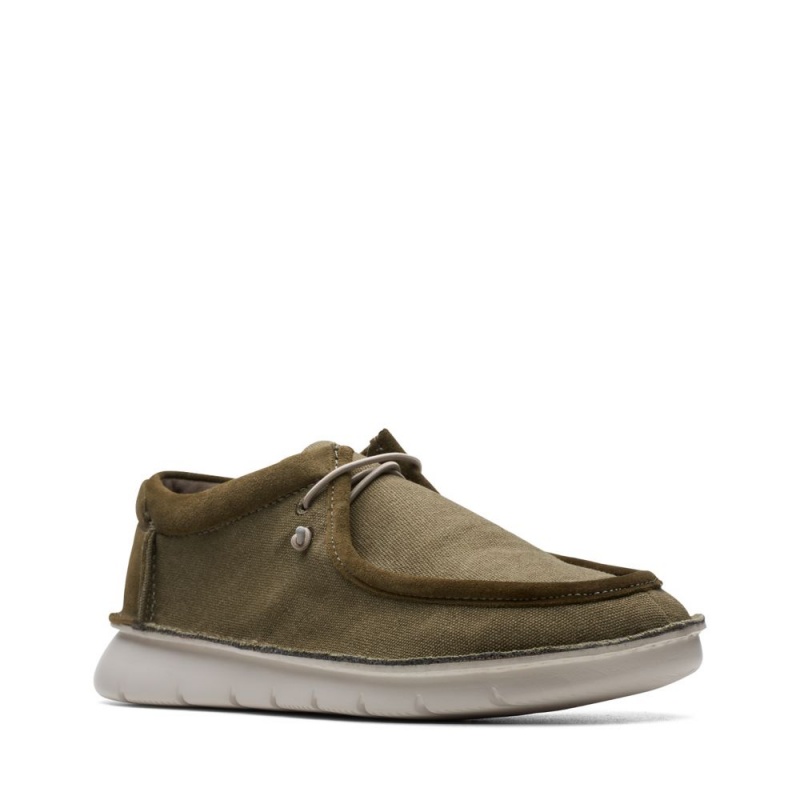 Pánské Boty Casual Clarks Colehill Easy Tmavě Olivy Zelené | CZ-612304