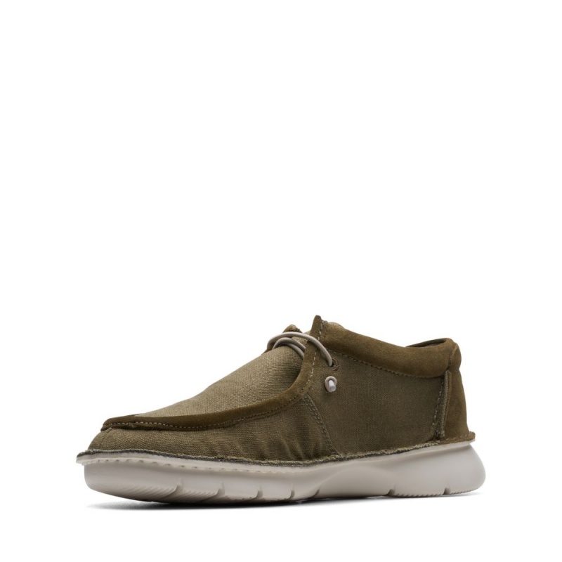 Pánské Boty Casual Clarks Colehill Easy Tmavě Olivy Zelené | CZ-612304