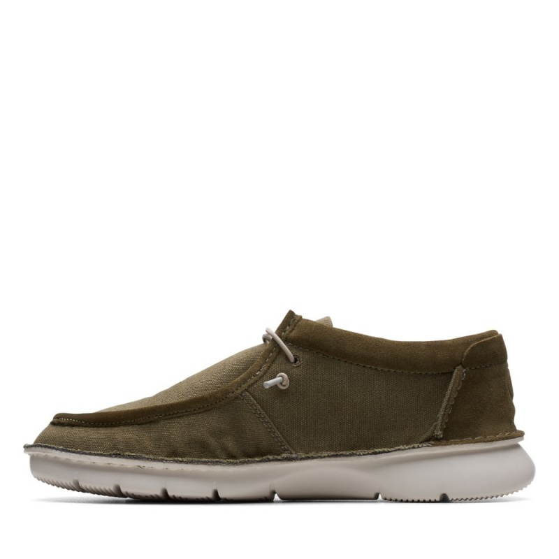 Pánské Boty Casual Clarks Colehill Easy Tmavě Olivy Zelené | CZ-612304