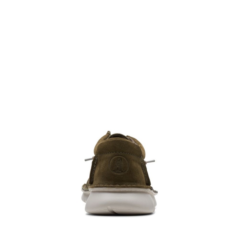 Pánské Boty Casual Clarks Colehill Easy Tmavě Olivy Zelené | CZ-612304