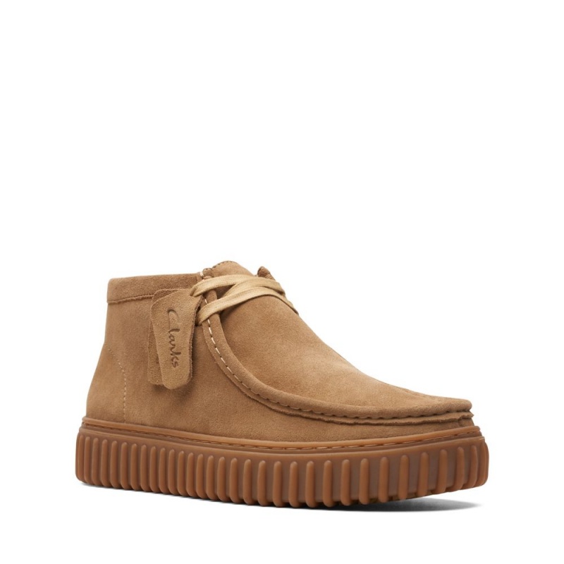 Pánské Boty Casual Clarks Torhill Hi Tmavě Hnědé | CZ-867201