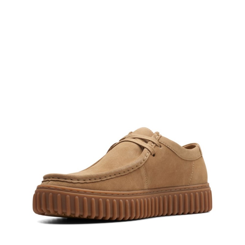 Pánské Boty Casual Clarks Torhill Lo Tmavě Hnědé | CZ-726098