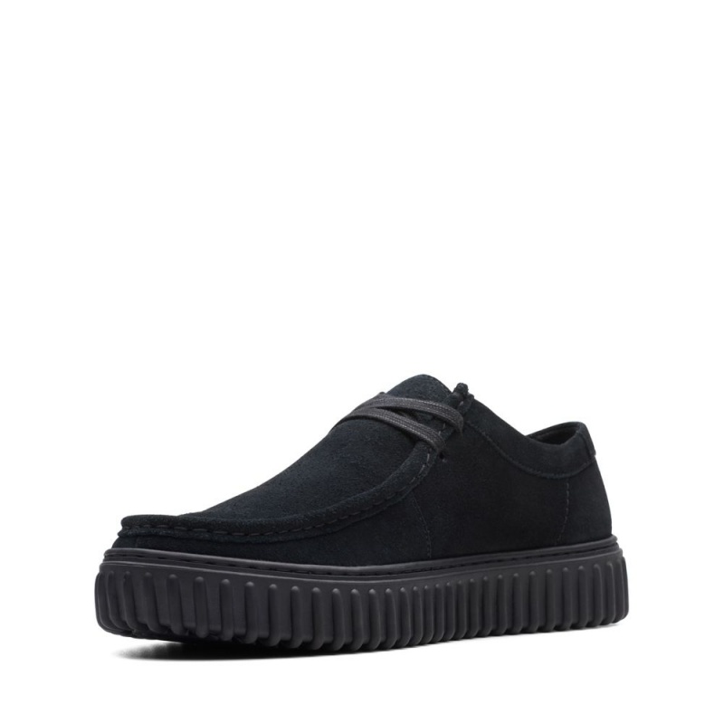 Pánské Boty Casual Clarks Torhill Lo Černé | CZ-017456