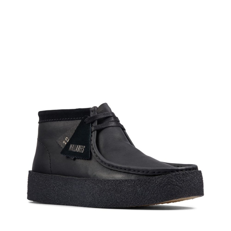 Pánské Boty Clarks Wallabee Cup Boot Černé | CZ-315874