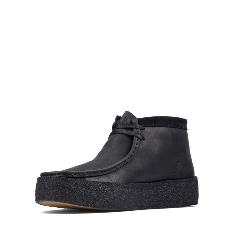 Pánské Boty Clarks Wallabee Cup Boot Černé | CZ-315874