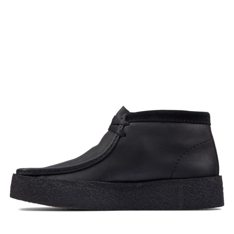 Pánské Boty Clarks Wallabee Cup Boot Černé | CZ-315874