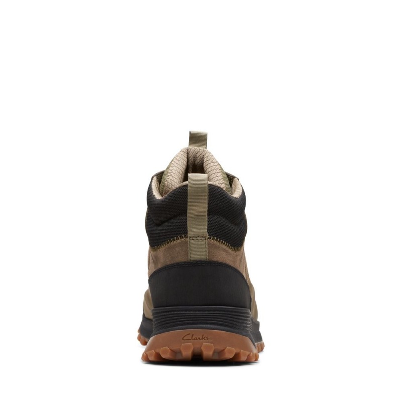 Pánské Kotníkové Boty Clarks ATL Trek Rise GORE-TEX Tmavě Olivy Zelené | CZ-941763