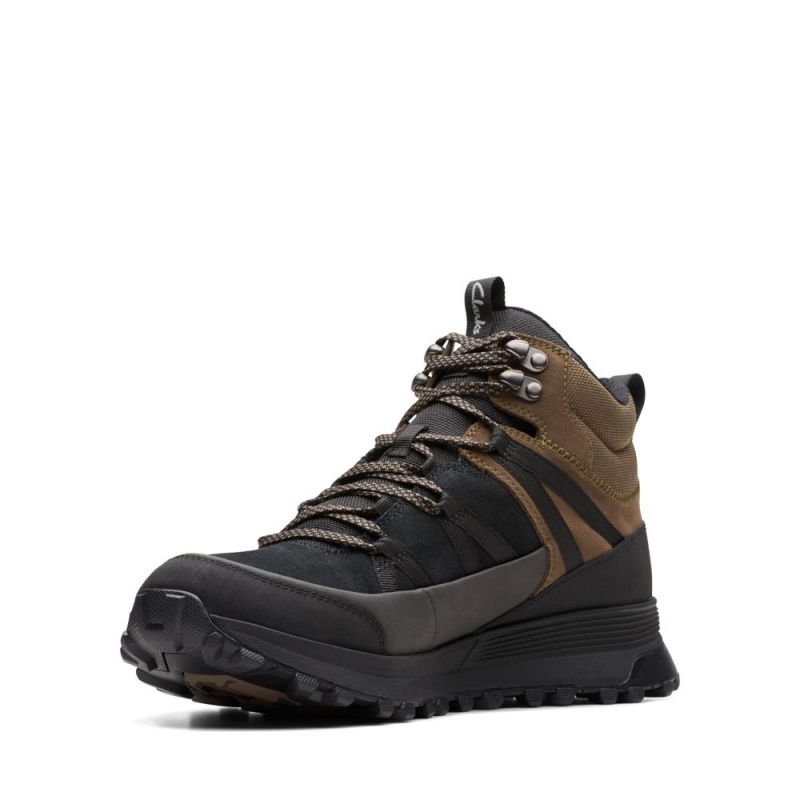 Pánské Kotníkové Boty Clarks ATL Trek Rise GORE-TEX Černé | CZ-875046