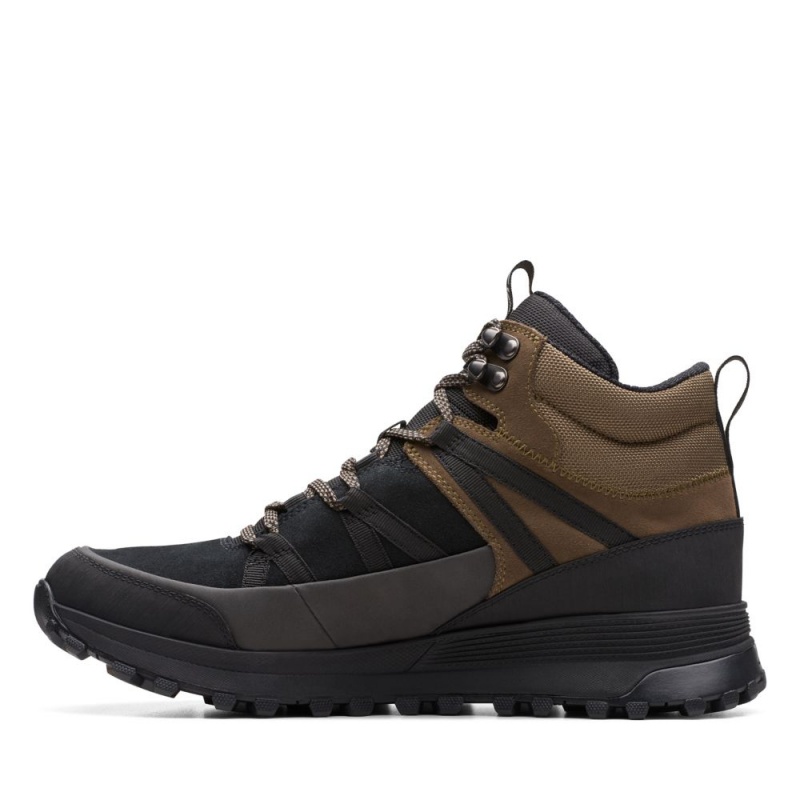 Pánské Kotníkové Boty Clarks ATL Trek Rise GORE-TEX Černé | CZ-875046